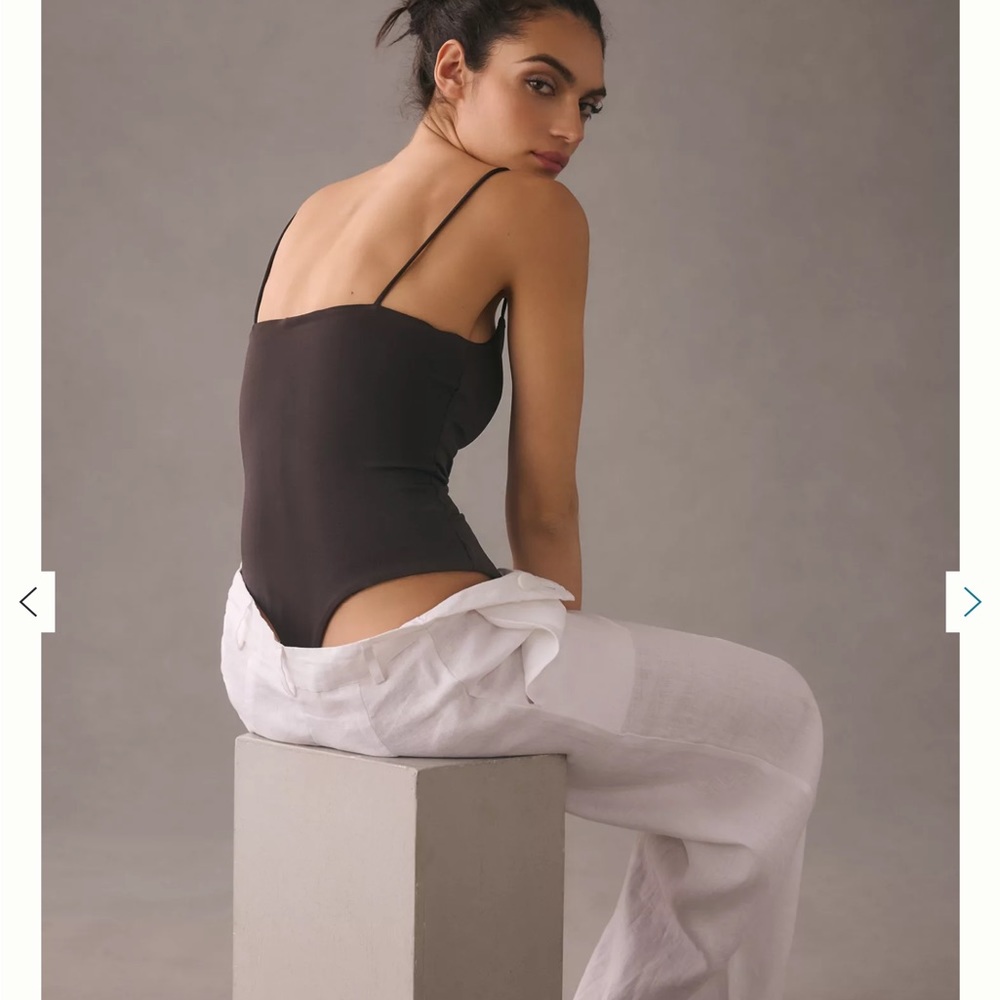 NWT By Anthropologie Cami Thong Bodysuit